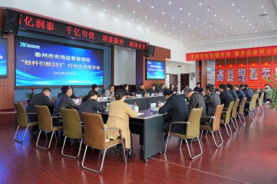 泰州市市场监管局“标杆引航333”行动座谈走进润泰
