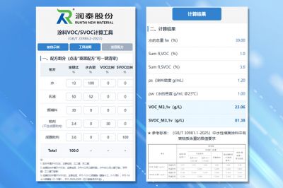 VOC/SVOC计算器正式上线